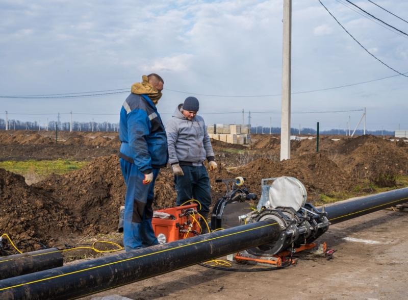 Строительство и монтаж газопровода для коммунально-бытовых объектов в Новотитаровской 